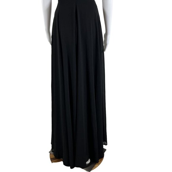 Lulus Cause for Commotion Black Pleated Bustier Maxi Dress M Fairy Goth Witchy - Picture 9 of 16